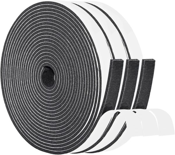 Yotache foam tape weatherstripping on a white background