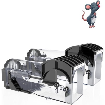 2 Iiwey Humane Mouse Traps on a white background