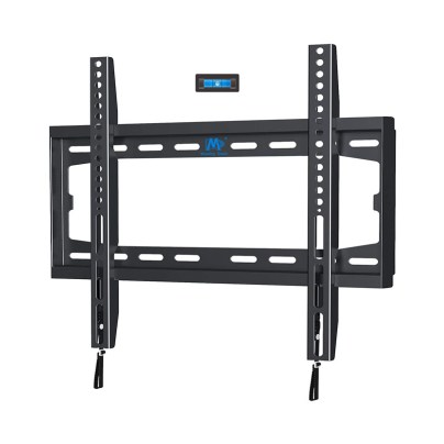Mounting Dream Fixed TV Mount and a level on a white background