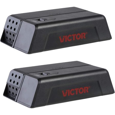 2 Victor Indoor Electronic Mouse Traps on a white background