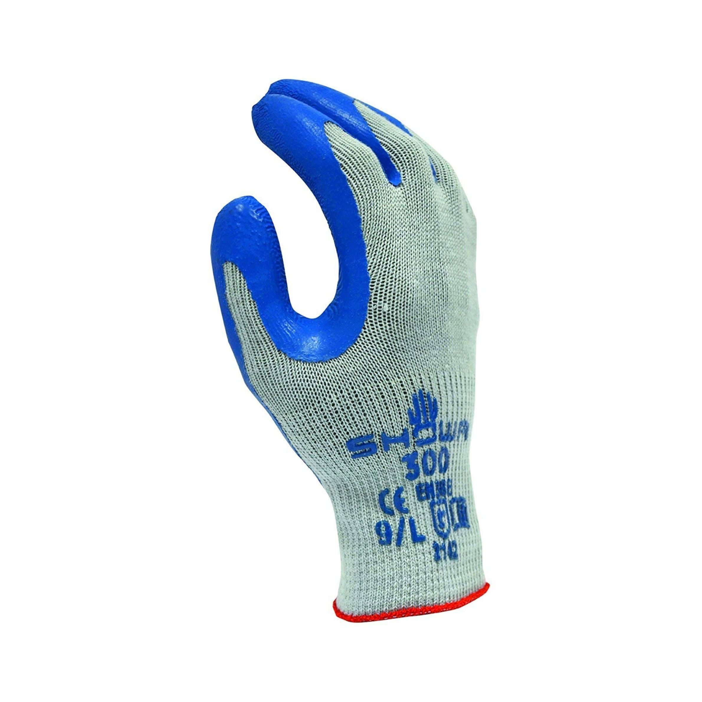 Showa 300L-09 Atlas Fit 300 Rubber-Coated Gloves