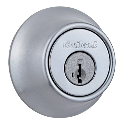 The Kwikset 660 Keyed Deadbolt With SmartKey on a white background.