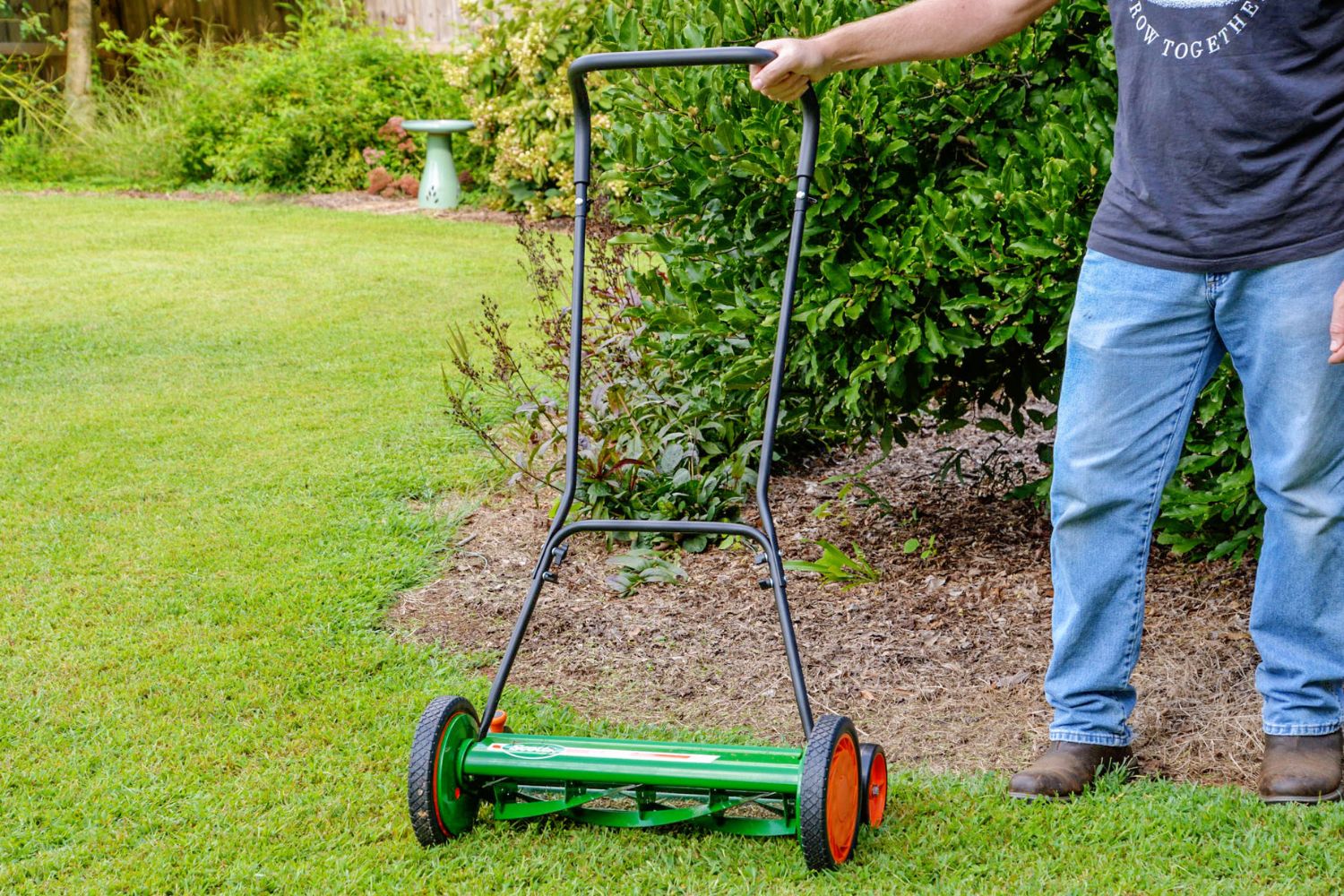 Mascot Silent Cut Reel Push Mowers for well-manicured lawns
