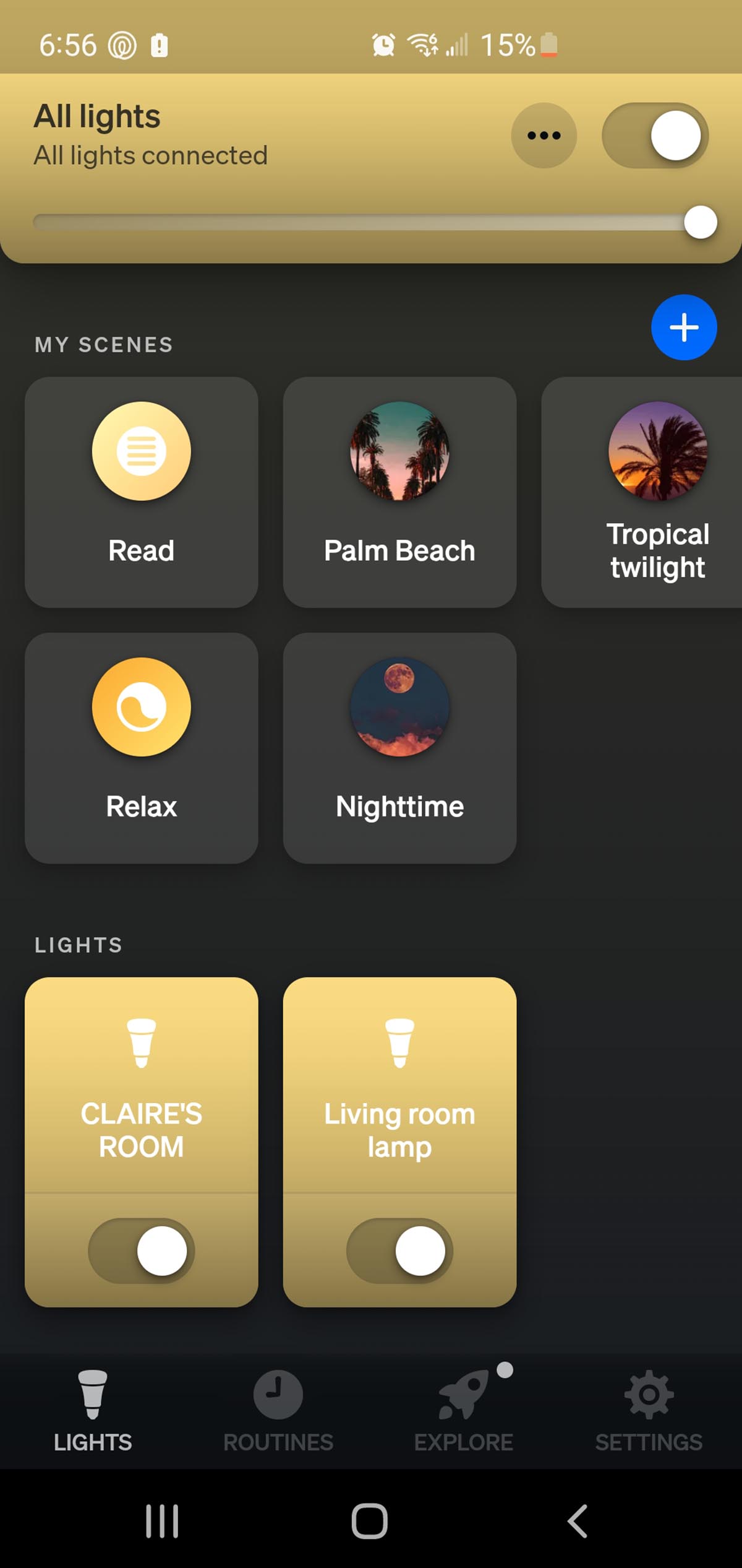 Philips Hue Smart Bulb App Settings
