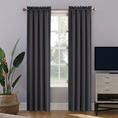 Sun Zero Oslo Theater-Grade Blackout Curtain Panel
