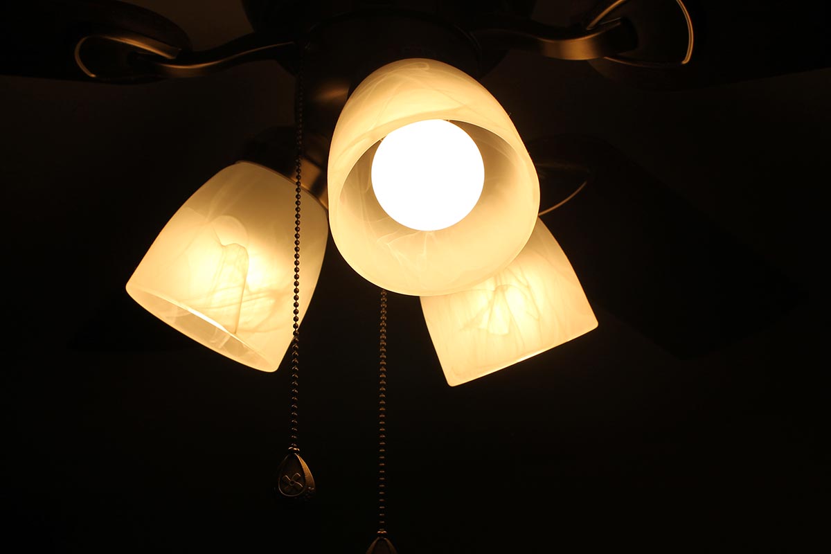 Sylvania Light Bulb Powered On