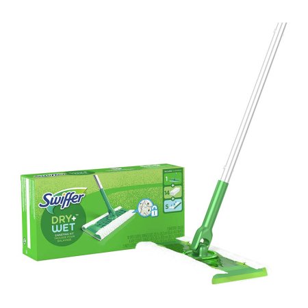  Swiffer Sweeper 2-in-1 Dry and Wet Floor Starter Kit on a white background.