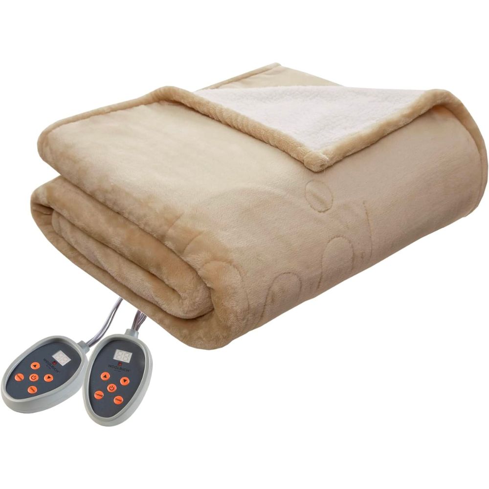 Woolrich Heated Plush to Berber Electric Blanket