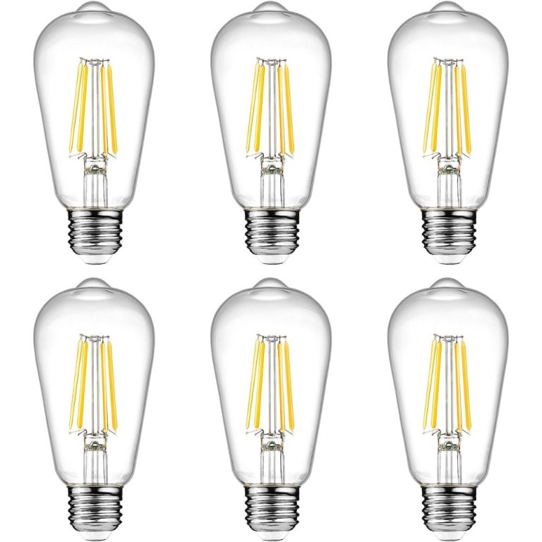  The Best LED Light Bulbs Option: Ascher E26 Dimmable Vintage LED Edison Bulbs