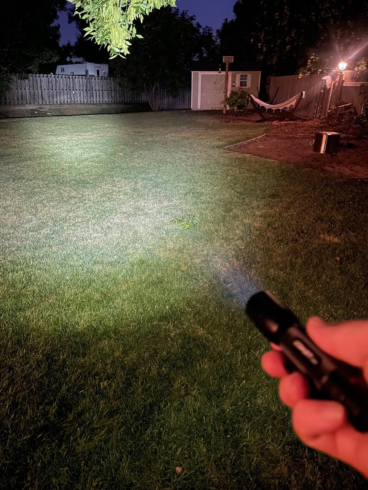 Coast HX5 flashlight in use