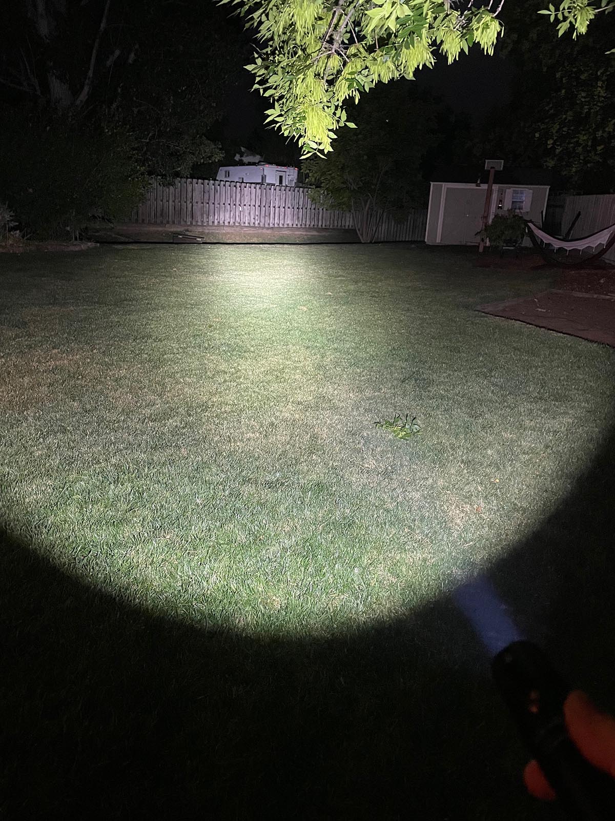 Fenix PD36R V2.0 flashlight in use