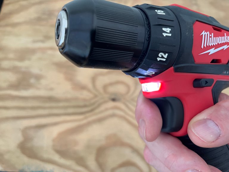 Milwaukee cordless drill work light