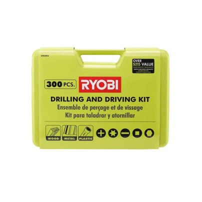 The Best Drill Bits Option: Ryobi Multi-Material Drill and Drive Kit