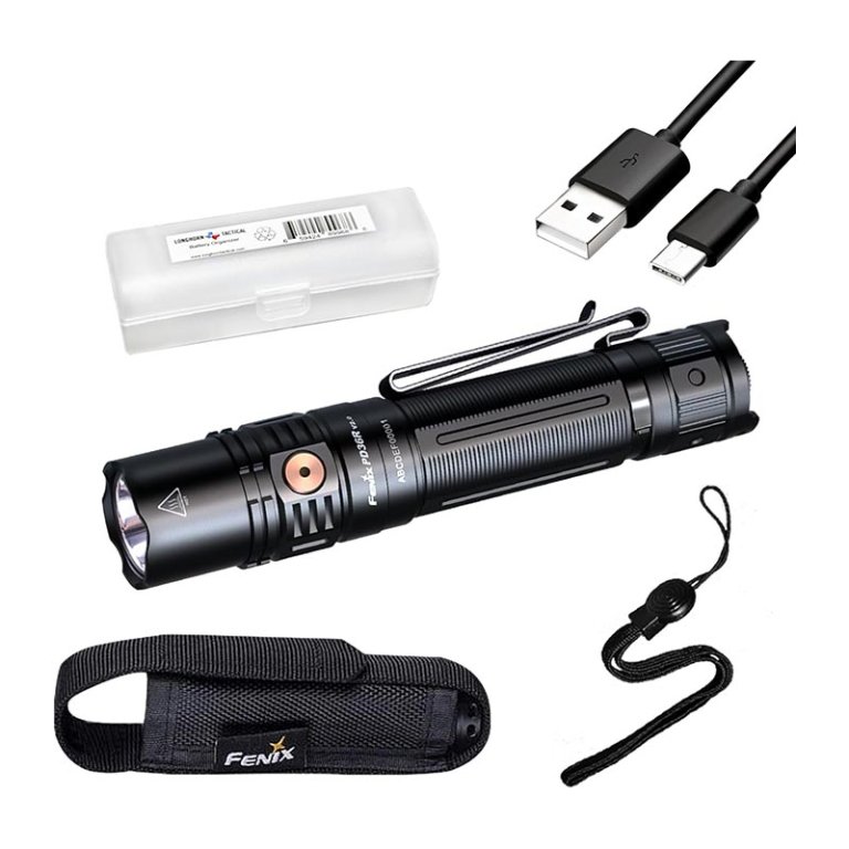 The Best Flashlight Option Fenix PD36R V2.0 Rechargeable Flashlight
