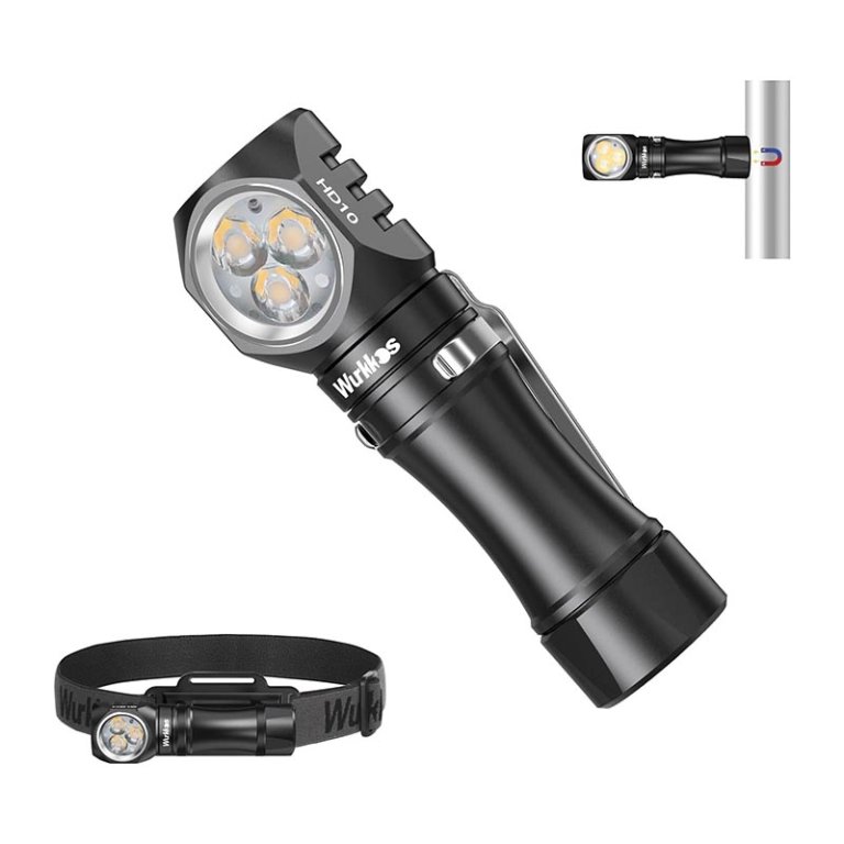 The Best Flashlight Option Wurkkos HD10 Mini Right-Angle Flashlight Headlamp