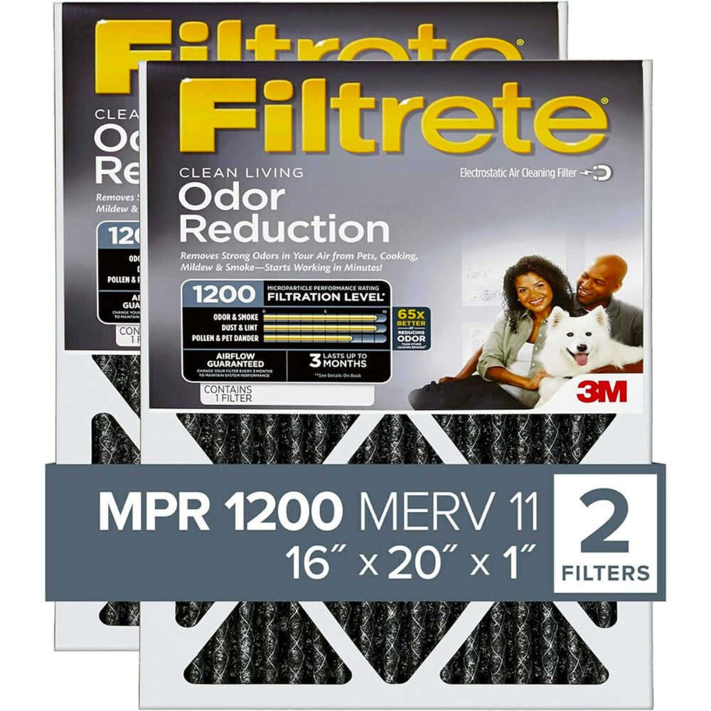 Filtrete MPR 1200 Odor Reduction Air Filters 