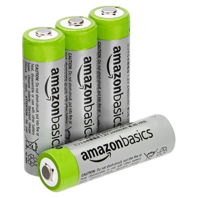 The Best Rechargeable Batteries Option: Amazon Basics AA High-Capacity Rechargeable Batteries