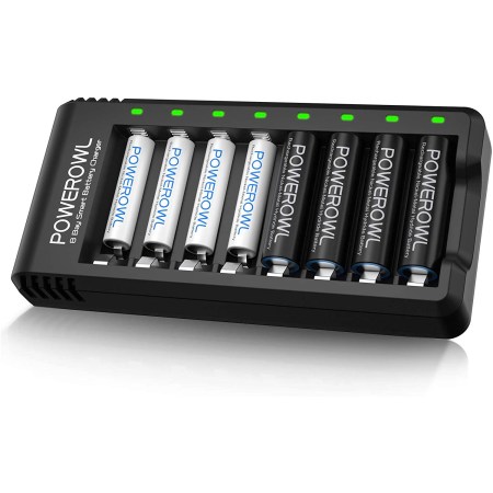  POWEROWL Rechargeable Batteries with Charger