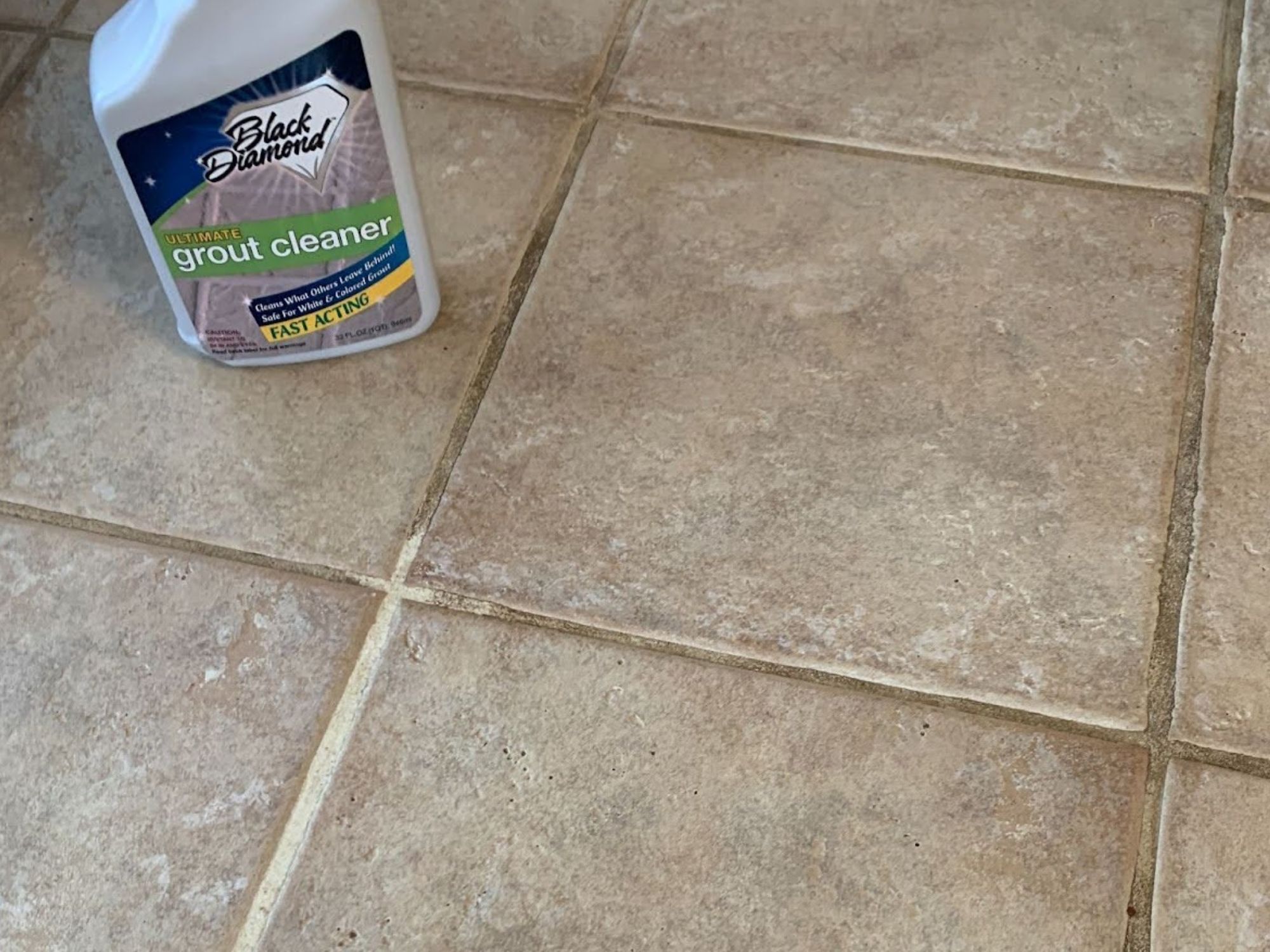 Black Diamond Grout Cleaner After