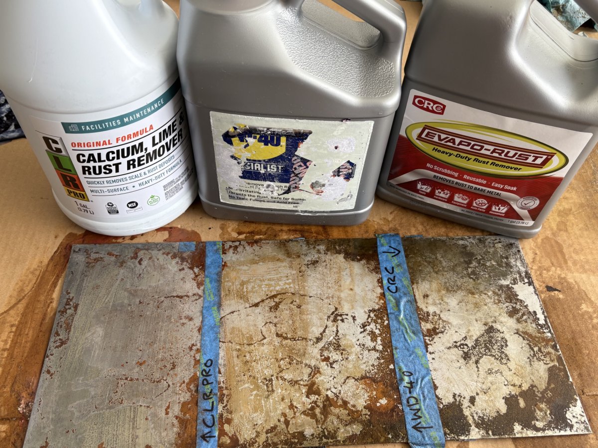 Rust removers after use