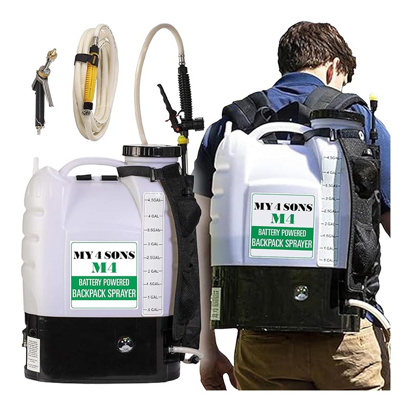 My4Sons M4 4-Gallon Battery-Powered Backpack Sprayer