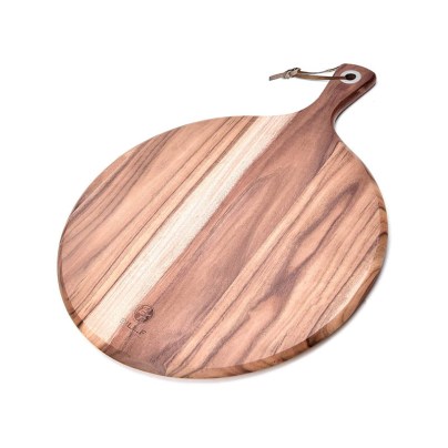 The Best Cutting Board Option: BILL.F Acacia 12” Cutting Board, Cheese Paddle Board
