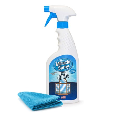MiracleSpray for Glass Includes Microfiber Towel