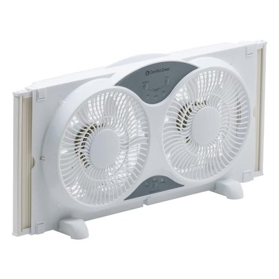 The Best Window Fan Option: Comfort Zone 9 3-Speed Reversible Twin Window Fan