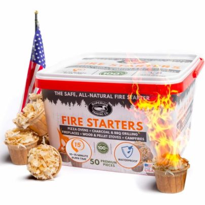The Best Fire Starters Option: Superior Trading Co. All-Natural Fire Starter