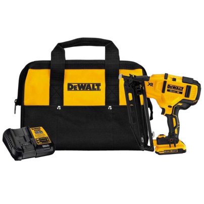 The Best Nail Gun Option: DeWalt 20V MAX 16 GA Angled Finish Nailer Kit