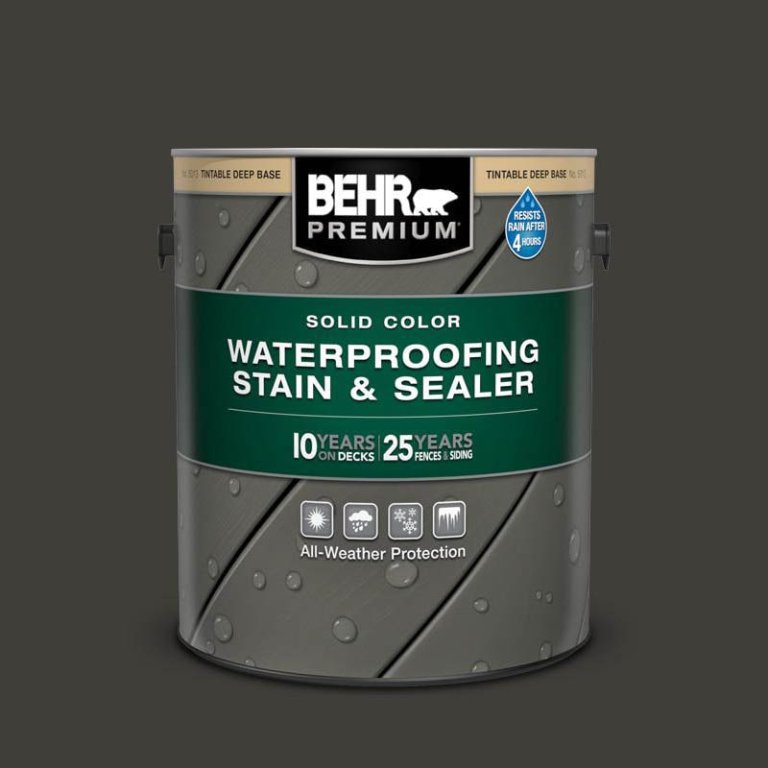  Can of BEHR Premium Solid Color Waterproofing Wood Stain