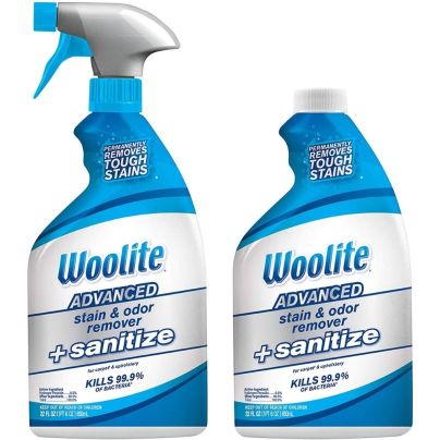 The Best Carpet Stain Remover Option: Woolite Advanced Stain & Odor Remover + Sanitize