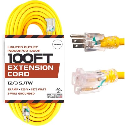 The Best Extension Cord Option: Iron Forge Tools 100-Foot Outdoor Extension Cord