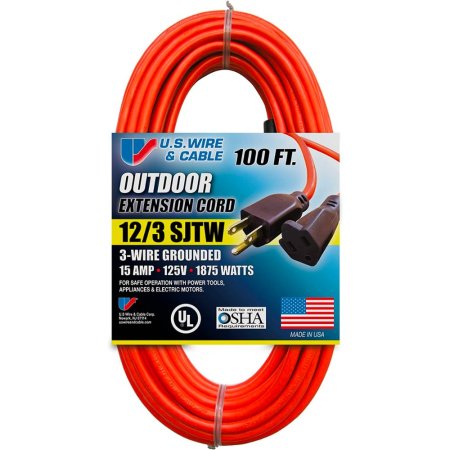  The Best Extension Cord Option: US Wire and Cable 100-Foot SJTW General Purpose Cord