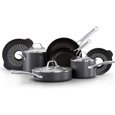 Calphalon Classic Pots and Pans 10 Piece Cookware Set