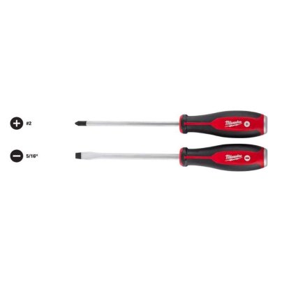 The Milwaukee 2-Piece Demo Screwdriver Set on a white background.