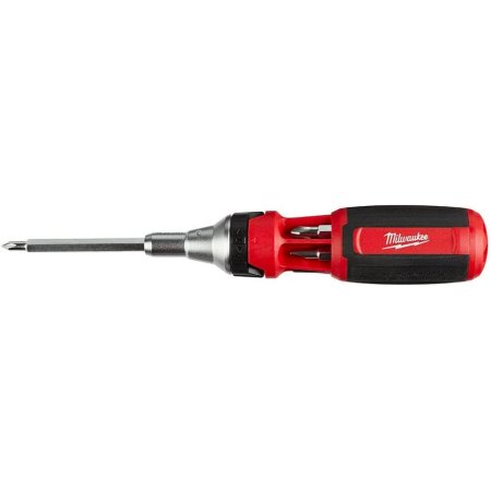  The Milwaukee 9-in-1 Ratcheting Multi-Bit Driver on a white background.