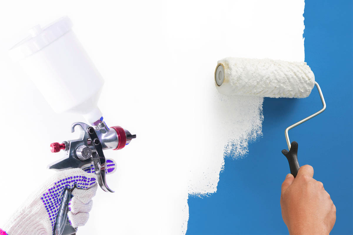 Spraying vs. Rolling Paint
