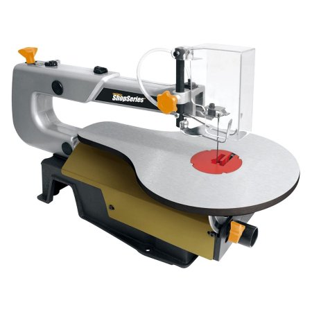  The Rockwell ShopSeries 16-Inch 1.2-Amp Scroll Saw on a white background.