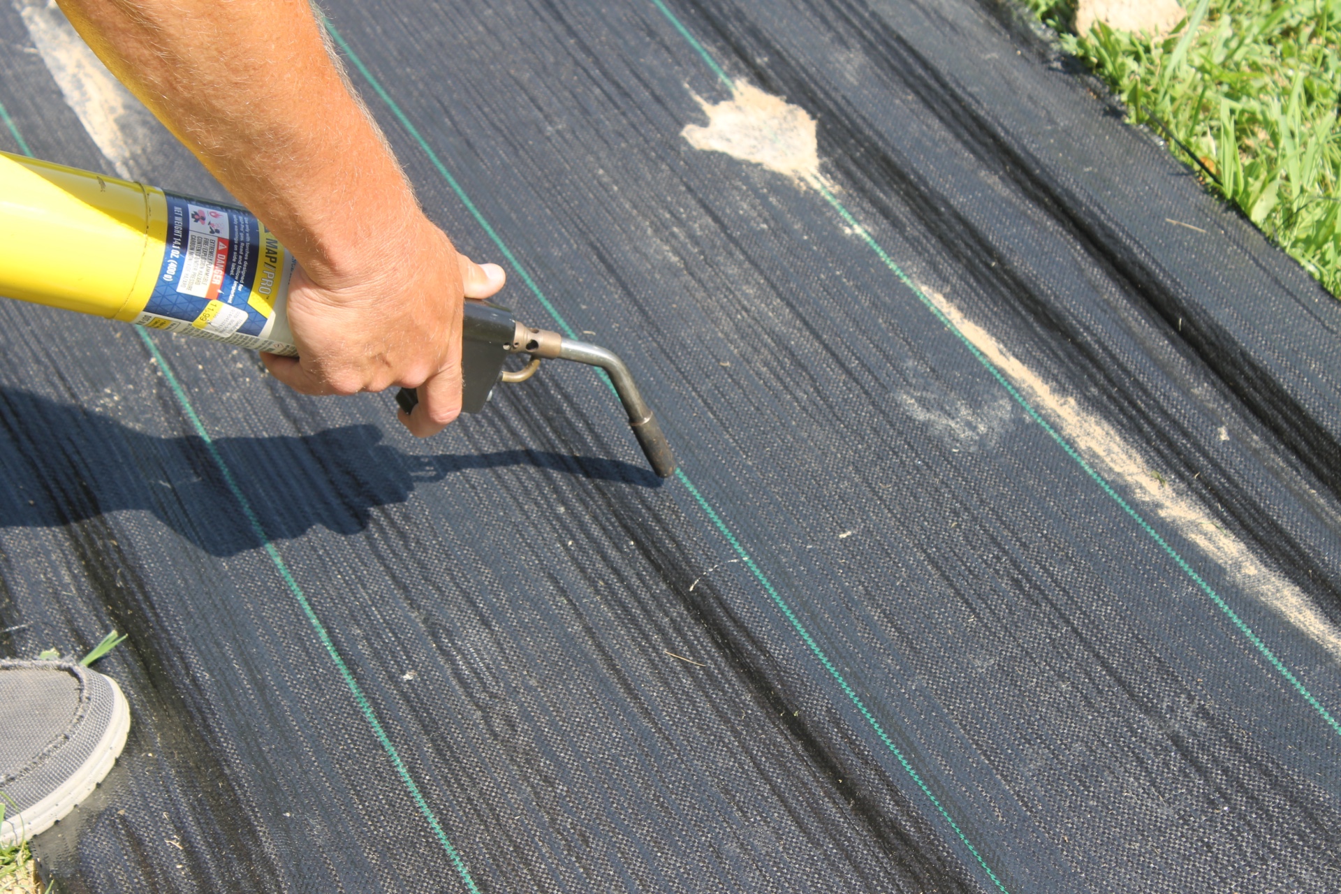 PetGrow Landscape Fabric Torching Holes