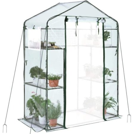  The Best Compact Greenhouse Option: Quictent Mini Walk-In 3-Tier 6-Shelf Greenhouse