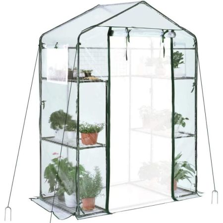 Quictent Mini Walk-in 3-Tier 6-Shelf Greenhouse