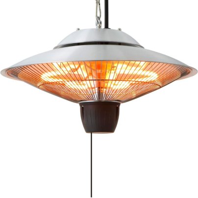 The EnerG+ Hanging Outdoor Electric Patio Heater on a white background.
