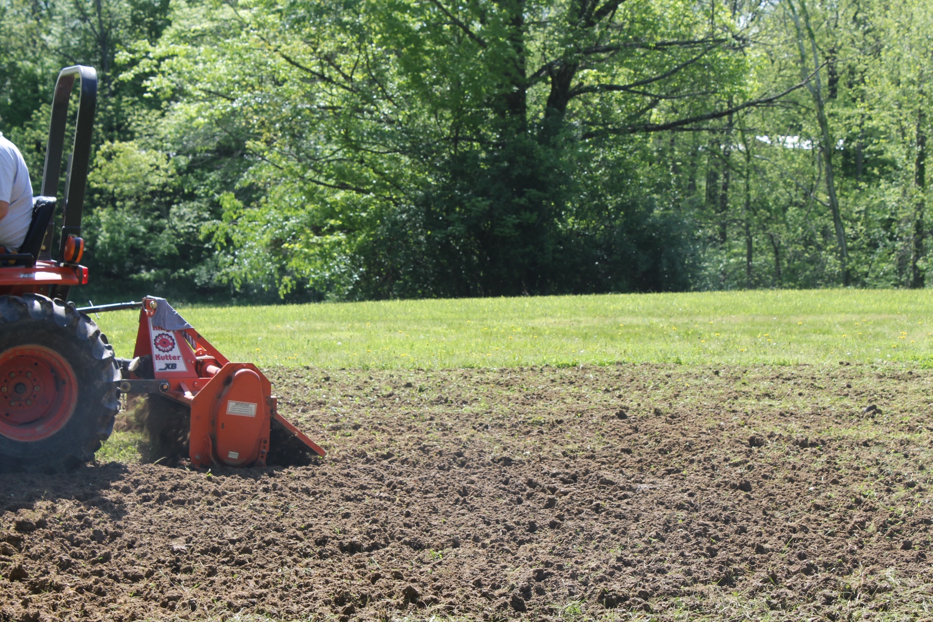 Tilling the Garden for Landscape Fabric