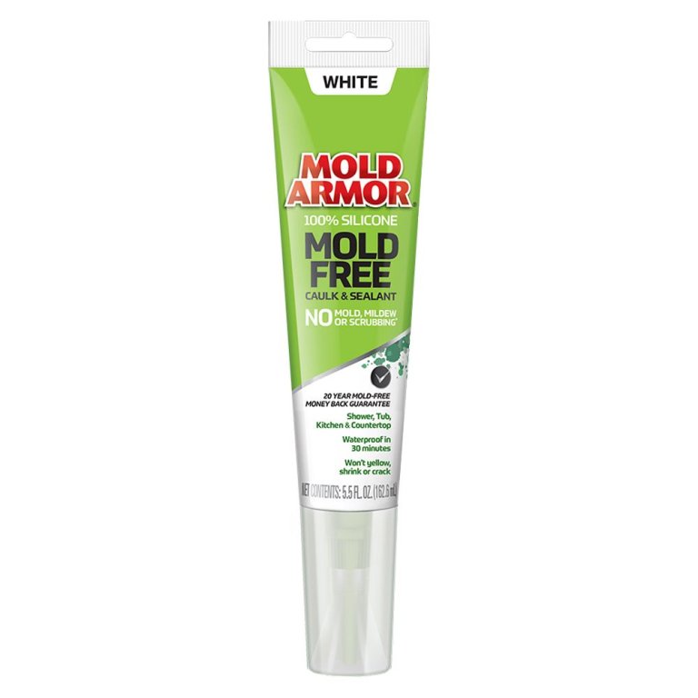  Tube of Mold Armor Silicone Mold Free Caulk & Sealant on a white background