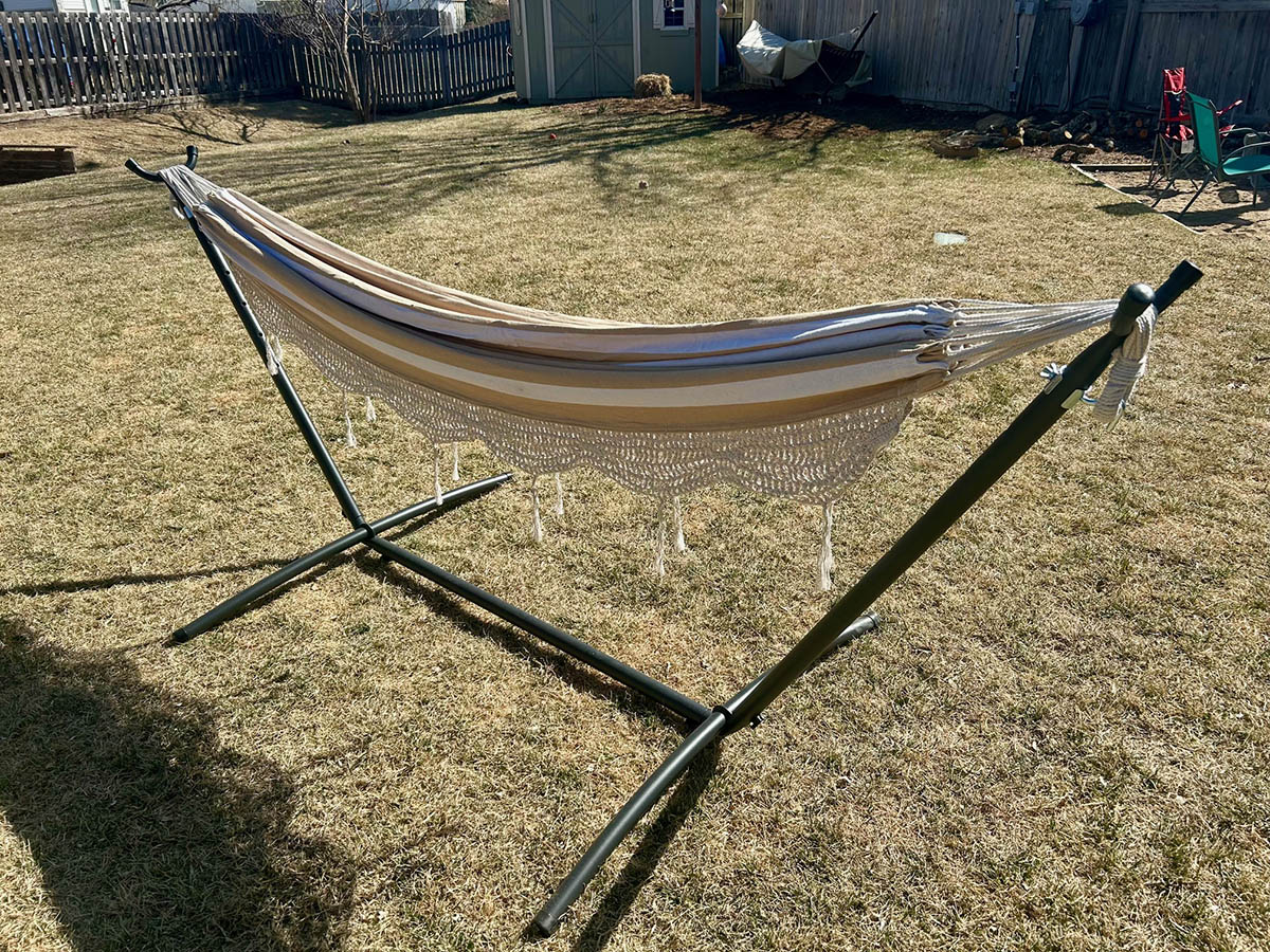 Amazon Basics Double Hammock With Steel Stand