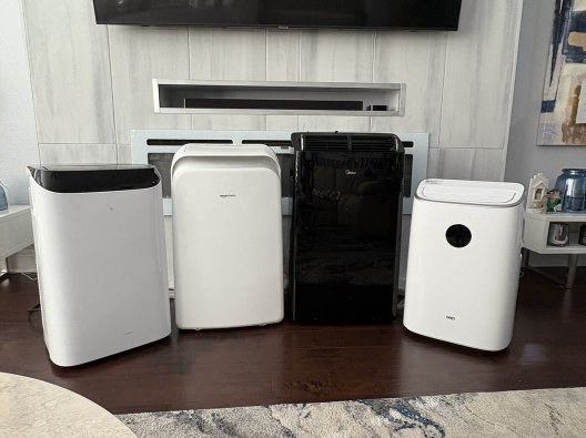 A group of the best portable air conditioners together before teting