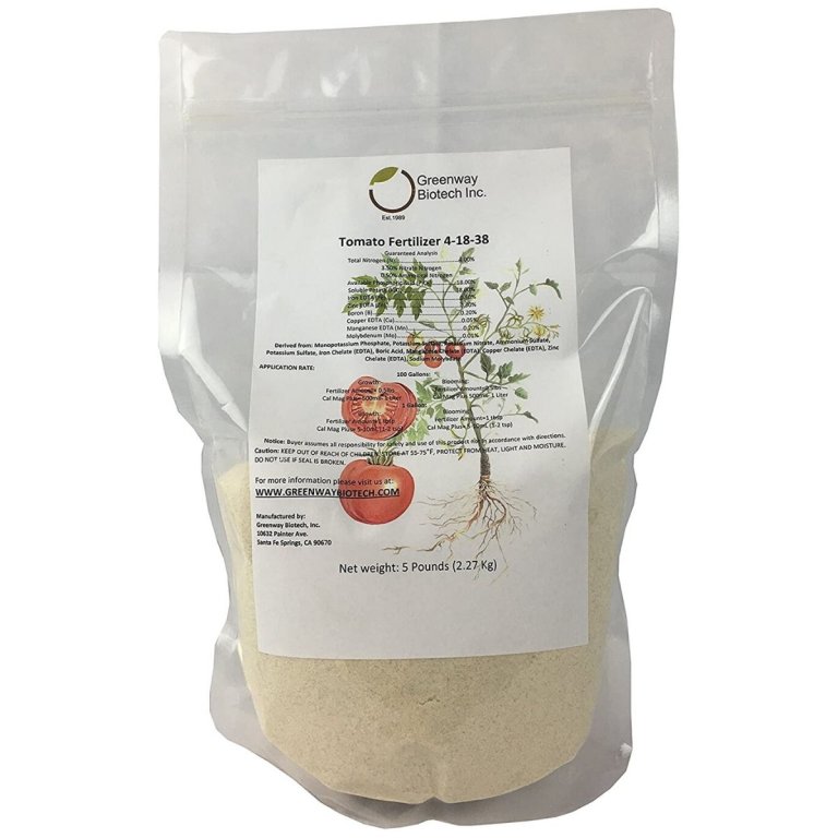 The Best Fertilizer for Tomatoes Option: Greenway Biotech Tomato Fertilizer 4-18-38
