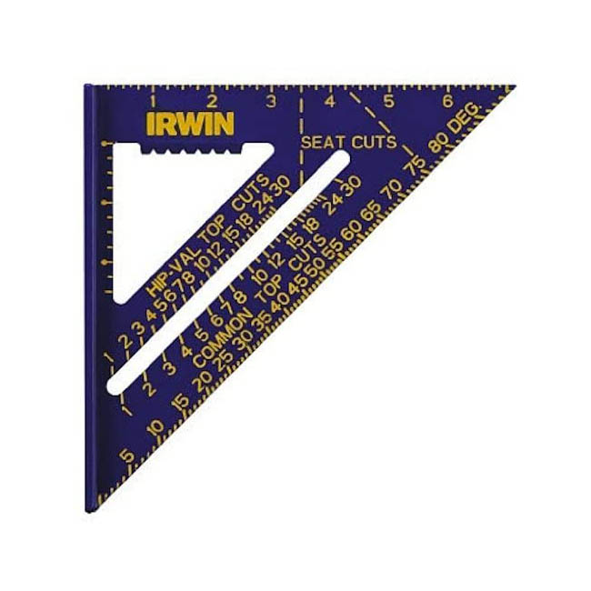 The Best Speed Square Option: IRWIN Tools Rafter Square, 7-Inch