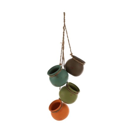 MyGift Dangling Southwest Desert Color Ceramic 4 Pot